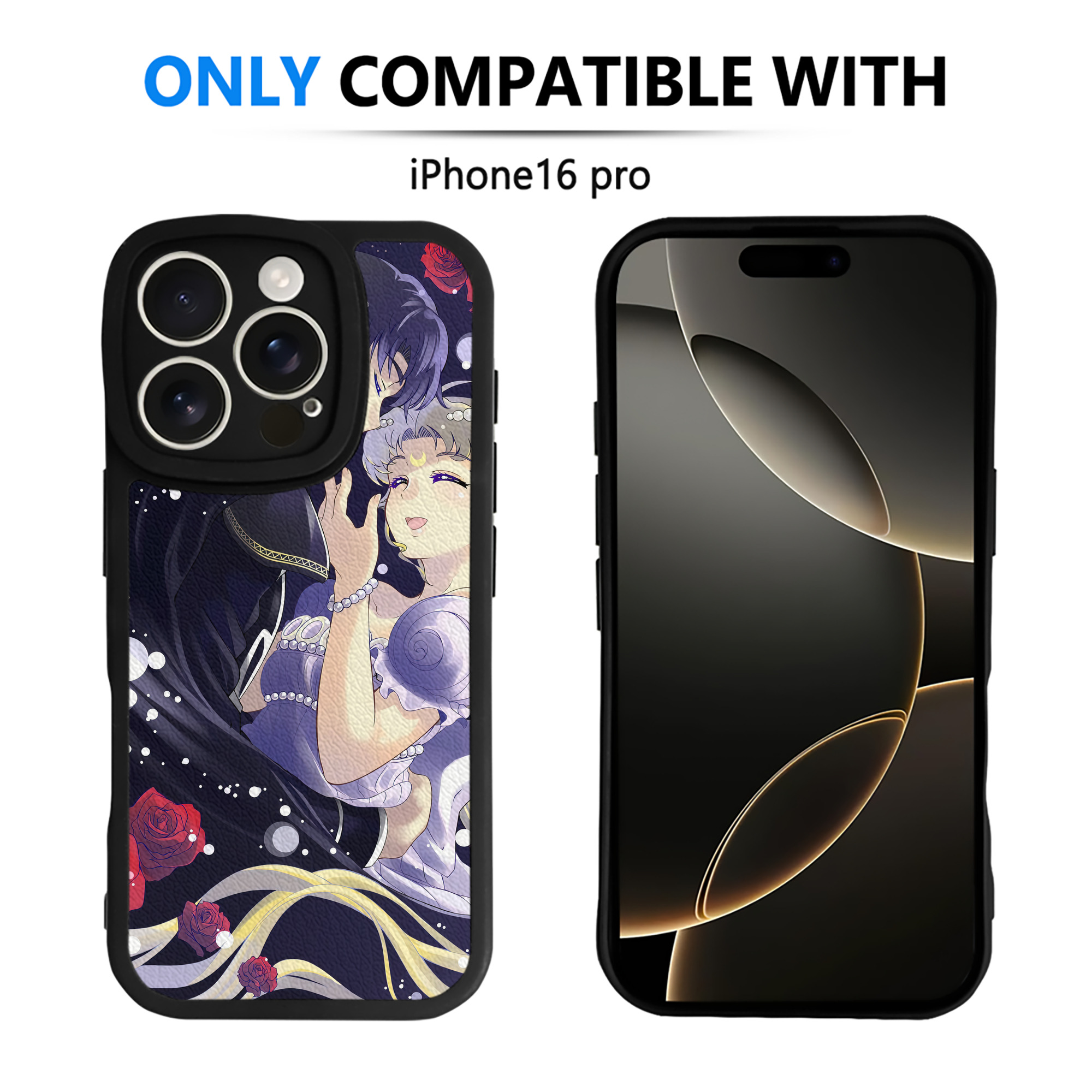 （画像用） 美少女戦士セーラームーン Sailor Moon 【iPhone 16シリーズ対応】シリコンスマホケース（レザー調） 材質：シリコン